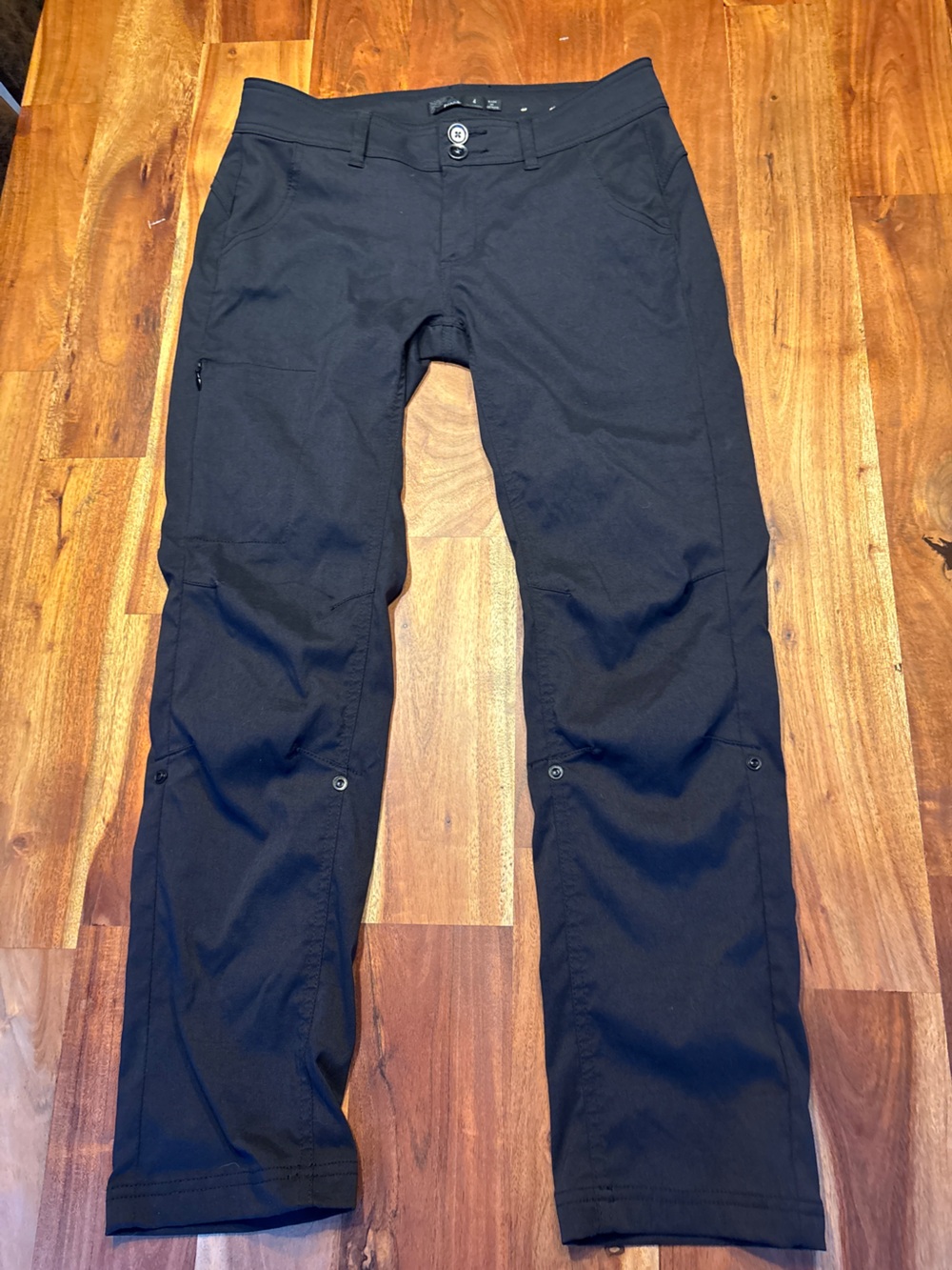 prAna Black Convertible Cargo Pants - Size 4